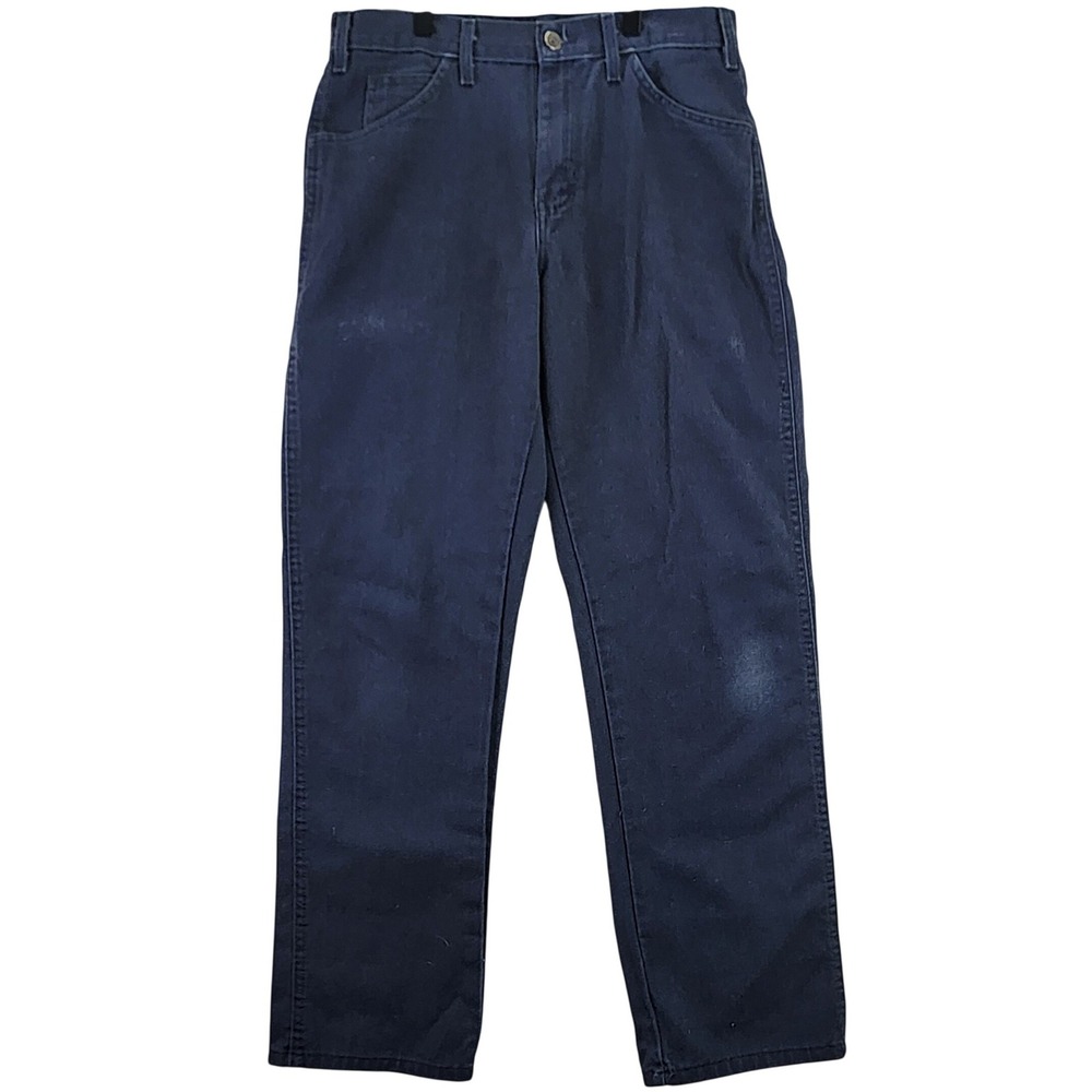 Dickies Men Regular Fit Dark Wash Work‎ Pants Size 32x32 Utility Pockets